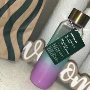2021 Summer PurpleBlue Ombré Starbuck Glass Bottle